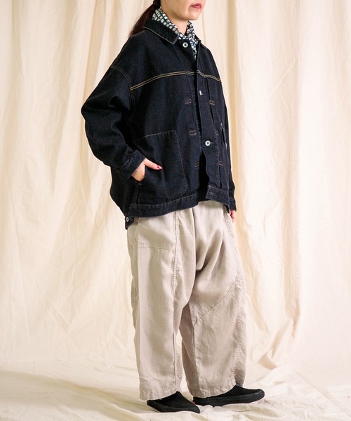 Brocante（ブロカント）の「[Brocante / ブロカント] 12ozリングデニム アンプリッセジャケット（デニムジャケット・レディース・ワンウォッシュ・2）」の14枚目の写真