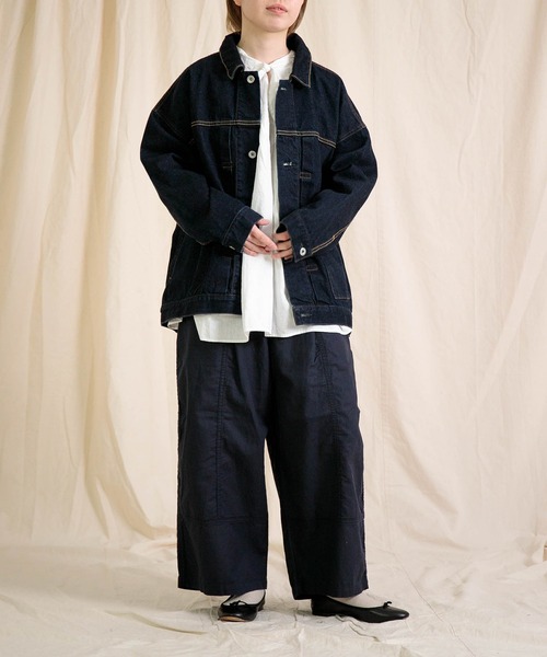 Brocante（ブロカント）の「[Brocante / ブロカント] 12ozリングデニム アンプリッセジャケット（デニムジャケット・レディース・ワンウォッシュ・2）」の17枚目の写真
