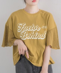 袖メッシュ切替TEE