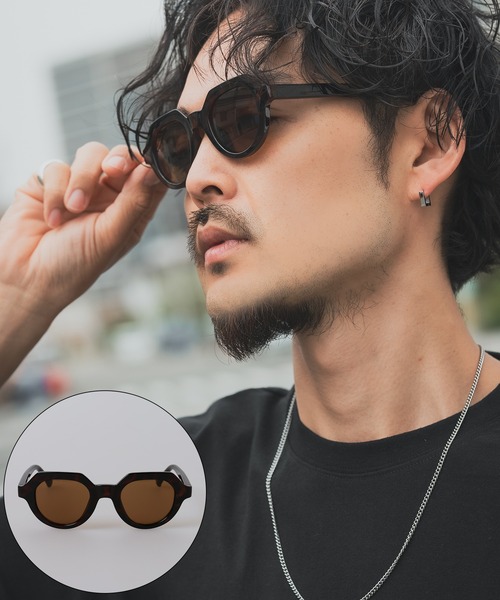 SIDEWAY STANCE（サイドウェイスタンス）の「【SIDEWAY STANCE】クラウンパントサングラス（サングラス・メンズ・ライトグリーン/ブラック/パープル/ブラウン・FREE）」の3枚目の写真