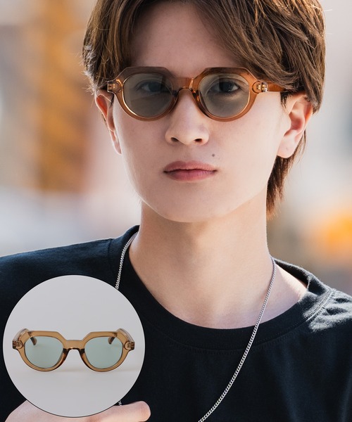 SIDEWAY STANCE（サイドウェイスタンス）の「【SIDEWAY STANCE】クラウンパントサングラス（サングラス・メンズ・ライトグリーン/ブラック/パープル/ブラウン・FREE）」の4枚目の写真