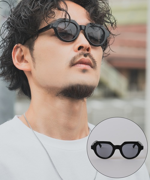 SIDEWAY STANCE（サイドウェイスタンス）の「【SIDEWAY STANCE】クラウンパントサングラス（サングラス・メンズ・ライトグリーン/ブラック/パープル/ブラウン・FREE）」の2枚目の写真