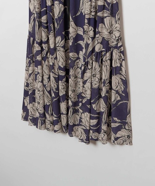 楊柳シアーフラワープリントワンピース（ワンピース）｜allureville