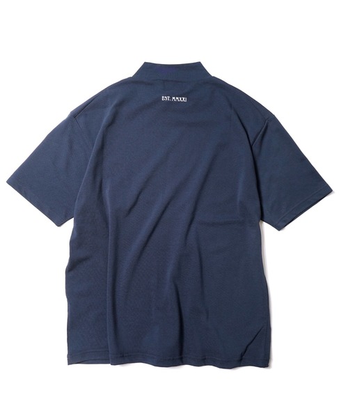 BENCH AT THE GREENE GOLF(ベンチアットザグリーンゴルフ)の「《QUIET GOLF》QG Mock Neck T(Tシャツ/カットソー・メンズ・ブラック/ネイビー/ホワイト・MEDIUM/LARGE/X-LARGE)」の14枚目の写真