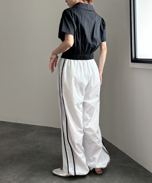 ISOOK(アイスー)の「【ISOOK / アイスー】サイドラインナイロンパンツ / サイドラインパンツ カーゴパンツ ジャージ トラックパンツ ZOZOTOWN限定(その他パンツ・レディース・チャコールグレー/グレー/ホワイト・FREE)」の22枚目の写真