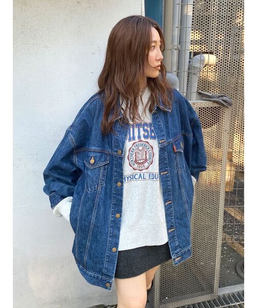 Ungrid（アングリッド）の「【WEB限定】カレッジルーズスウェット（スウェット・レディース・チャコールグレー/グリーン/ピンク/ライトグレー・FREE）」の16枚目の写真