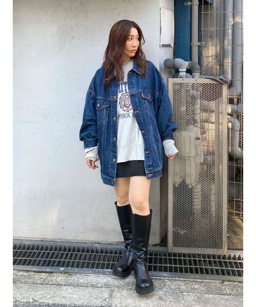 Ungrid（アングリッド）の「【WEB限定】カレッジルーズスウェット（スウェット・レディース・チャコールグレー/グリーン/ピンク/ライトグレー・FREE）」の19枚目の写真