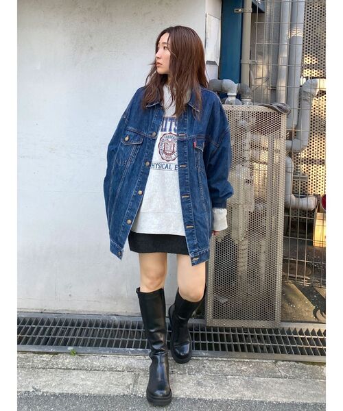 Ungrid（アングリッド）の「【WEB限定】カレッジルーズスウェット（スウェット・レディース・チャコールグレー/グリーン/ピンク/ライトグレー・FREE）」の20枚目の写真