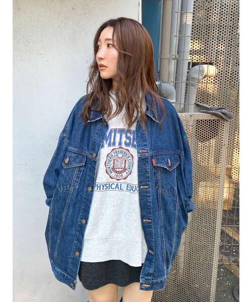 Ungrid（アングリッド）の「【WEB限定】カレッジルーズスウェット（スウェット・レディース・チャコールグレー/グリーン/ピンク/ライトグレー・FREE）」の6枚目の写真