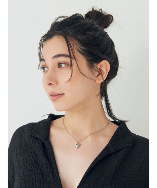 Ungrid（アングリッド）の「ハートチェーンネックレス（ネックレス・レディース・シルバー/ゴールド・FREE）」の3枚目の写真