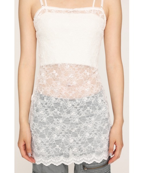 SLY（スライ）の「LACE CAMI TOPS レース キャミ トップス