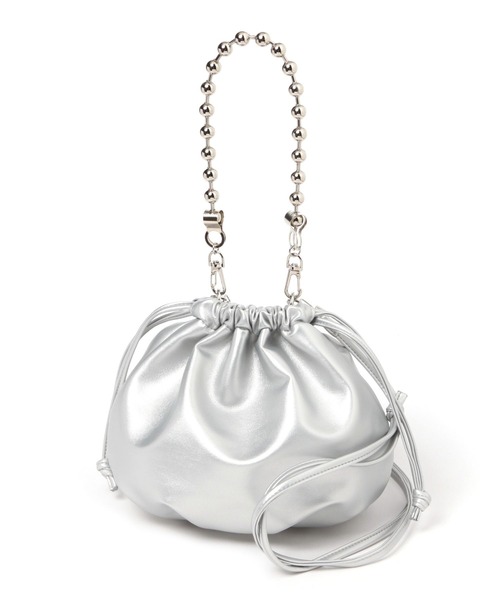 LAKOLE（ラコレ）の「チェーンハンドル2WAYショルダーバッグ / 132223（ショルダーバッグ・レディース・シルバー/ブラック/グレイッシュベージュ・FREE）」の18枚目の写真