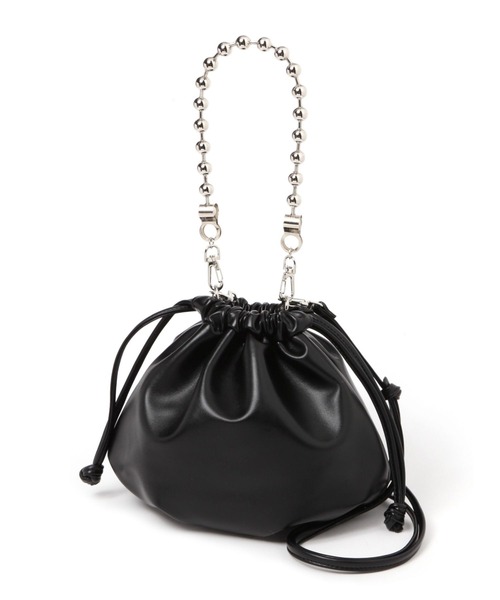 LAKOLE（ラコレ）の「チェーンハンドル2WAYショルダーバッグ / 132223（ショルダーバッグ・レディース・シルバー/ブラック/グレイッシュベージュ・FREE）」の20枚目の写真