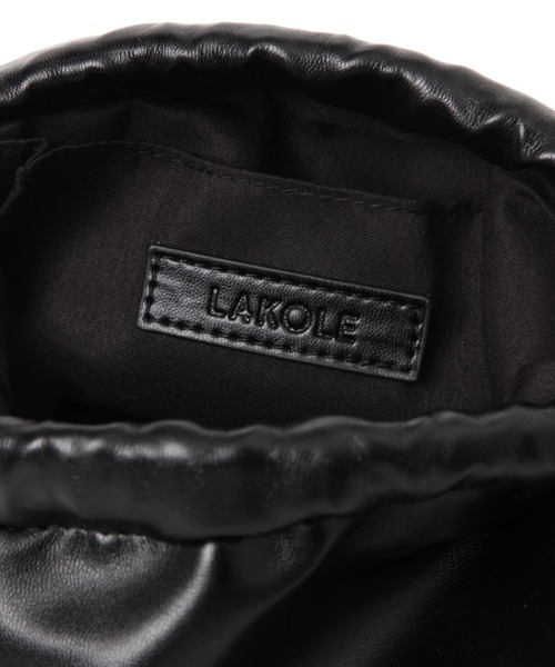 LAKOLE（ラコレ）の「チェーンハンドル2WAYショルダーバッグ / 132223（ショルダーバッグ・レディース・シルバー/ブラック/グレイッシュベージュ・FREE）」の8枚目の写真