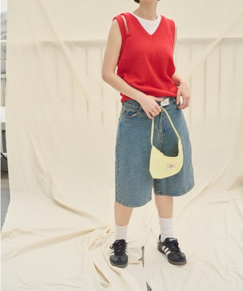 common gull products.(コモンガルプロダクツ)の「でたがりBAG(トートバッグ・レディース・イエロー/ピンク/ネイビー・フリー)」の7枚目の写真