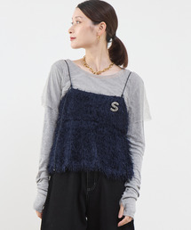 SOFFITTO（ソフィット）の「フリンジキャミソールビスチェ（キャミソール）」