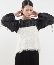 SOFFITTO（ソフィット）の「フリンジキャミソールビスチェ（キャミソール）」