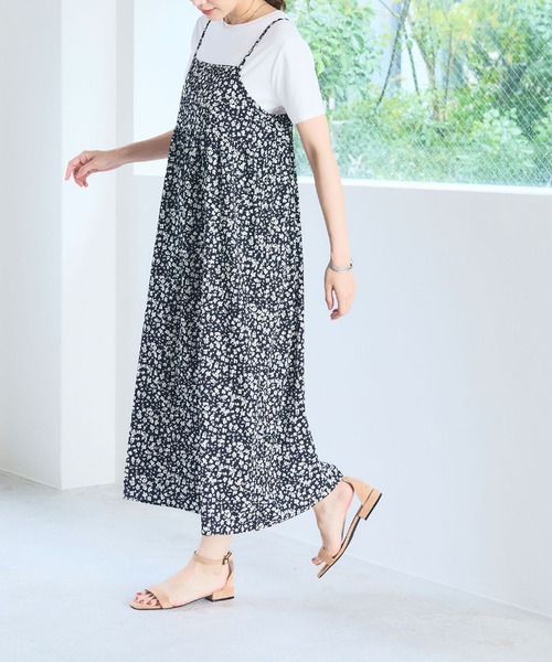 CROSS FUNCTION（クロスファンクション）の「《洗える/シワになりにくい》プリントキャミソールワンピース【CF/クロスファンクション】（ワンピース・レディース・ブラック系その他/ブラック系その他2・AM/AL/M/L）」の20枚目の写真