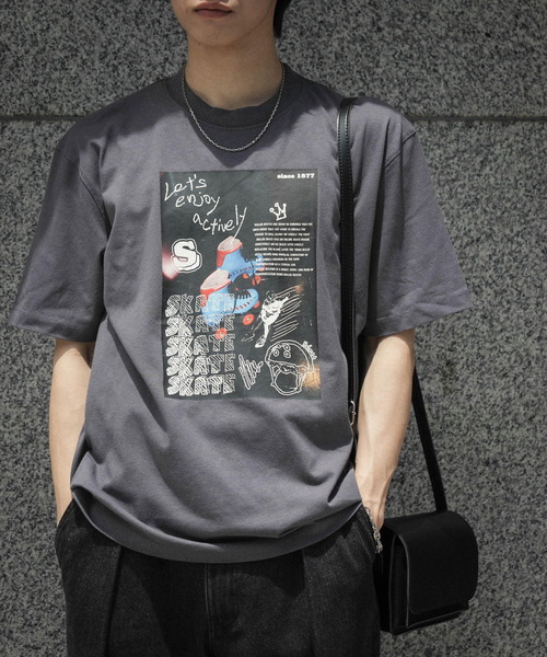 SENSE OF PLACE by URBAN RESEARCH(センスオブプレイスバイアーバンリサーチ)の「フォトグラフィックTシャツ A(Tシャツ/カットソー・メンズ・ホワイト/ブルー/チャコールグレー・MEDIUM/LARGE)」の9枚目の写真