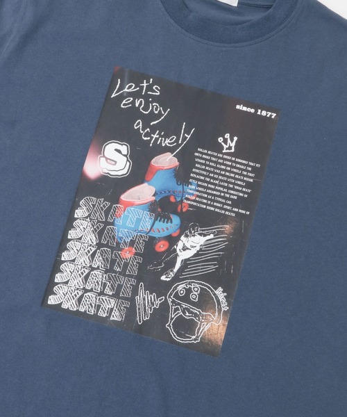 SENSE OF PLACE by URBAN RESEARCH（センスオブプレイスバイアーバンリサーチ）の「フォトグラフィックTシャツ A（Tシャツ/カットソー・メンズ・ホワイト/ブルー/チャコールグレー・MEDIUM/LARGE）」の9枚目の写真