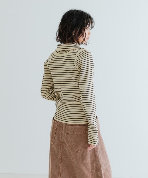 URBAN RESEARCH（アーバンリサーチ）の「2WAYタートルリブニット（ニット/セーター・レディース・ブラウン/ホワイト系その他/グレー系その他・FREE）」の8枚目の写真