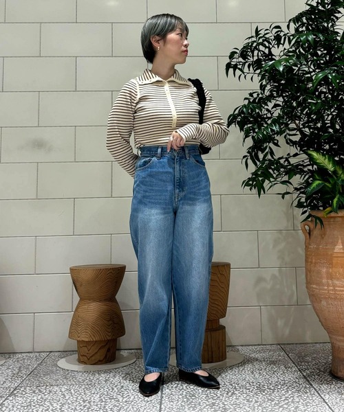 URBAN RESEARCH（アーバンリサーチ）の「2WAYタートルリブニット（ニット/セーター・レディース・ブラウン/ホワイト系その他/グレー系その他・FREE）」の11枚目の写真