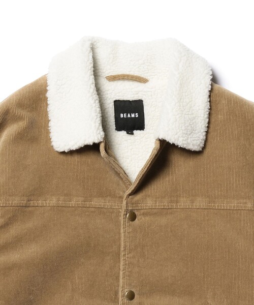 BEAMS（ビームス）の「コーデュロイ ボア コーチジャケット（ブルゾン・メンズ・ブルー/ブラック/ベージュ・S/M/L/XL）」の16枚目の写真