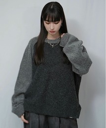 しの - ラグランスリーブシャギーニット / Raglan Sleeve Shaggy Knit　made in INTER FACTORY
