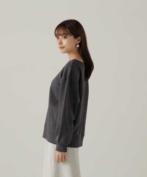 PROPORTION BODY DRESSING（プロポーションボディドレッシング）の「裏毛スエット / 1214260904（スウェット・レディース・グレー系その他/ダークグレー/ホワイト系その他・FREE）」の12枚目の写真