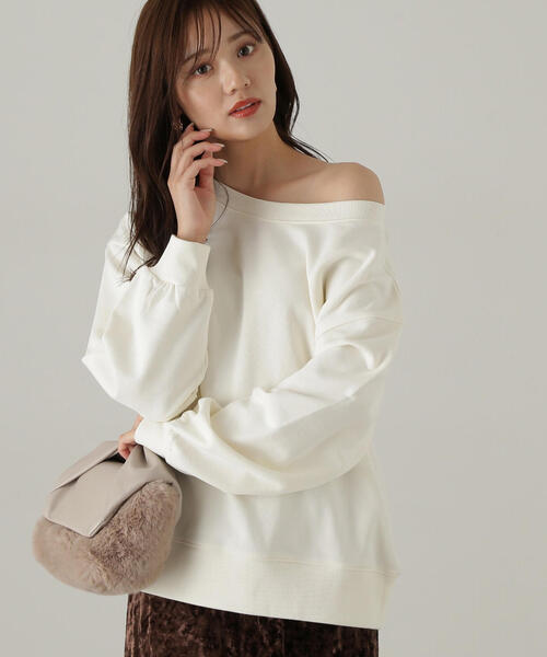 PROPORTION BODY DRESSING（プロポーションボディドレッシング）の「裏毛スエット / 1214260904（スウェット・レディース・グレー系その他/ダークグレー/ホワイト系その他・FREE）」の19枚目の写真