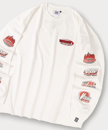 【 VISION STREET WEAR/ヴィジョンストリートウェア】バック&アームプリント ロングスリーブTシャツ オーバーサイズ
