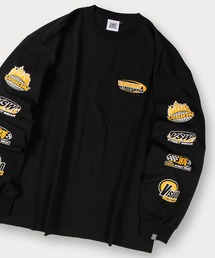 【 VISION STREET WEAR/ヴィジョンストリートウェア】バック&アームプリント ロングスリーブTシャツ オーバーサイズ