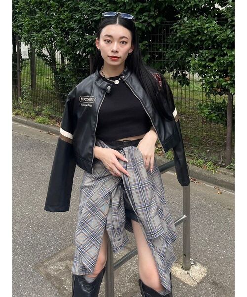 EVRIS（エヴリス）の「ワンポイントオーバーシャツ（シャツ/ブラウス・レディース・ホワイト/ピンク/その他1・FREE）」の7枚目の写真