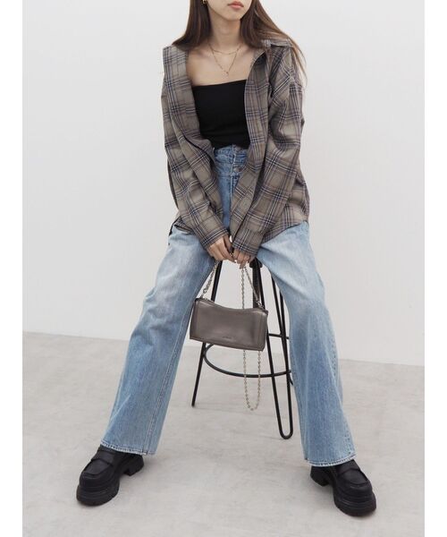 EVRIS（エヴリス）の「ワンポイントオーバーシャツ（シャツ/ブラウス・レディース・ホワイト/ピンク/その他1・FREE）」の15枚目の写真