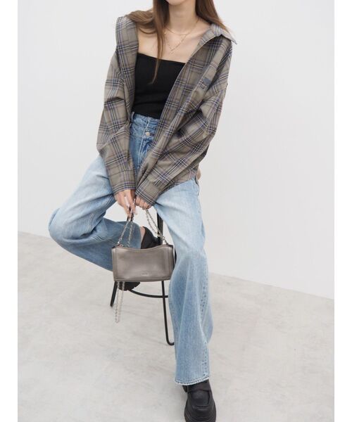 EVRIS（エヴリス）の「ワンポイントオーバーシャツ（シャツ/ブラウス・レディース・ホワイト/ピンク/その他1・FREE）」の16枚目の写真