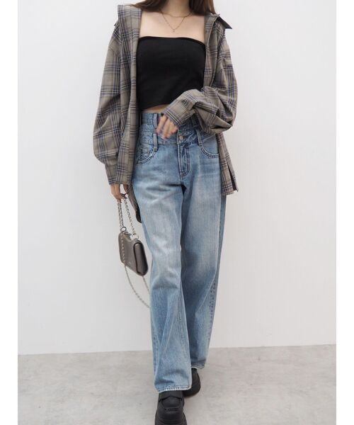 EVRIS（エヴリス）の「ワンポイントオーバーシャツ（シャツ/ブラウス・レディース・ホワイト/ピンク/その他1・FREE）」の17枚目の写真