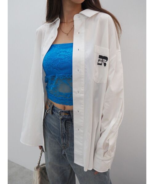 EVRIS（エヴリス）の「ワンポイントオーバーシャツ（シャツ/ブラウス・レディース・ホワイト/ピンク/その他1・FREE）」の18枚目の写真