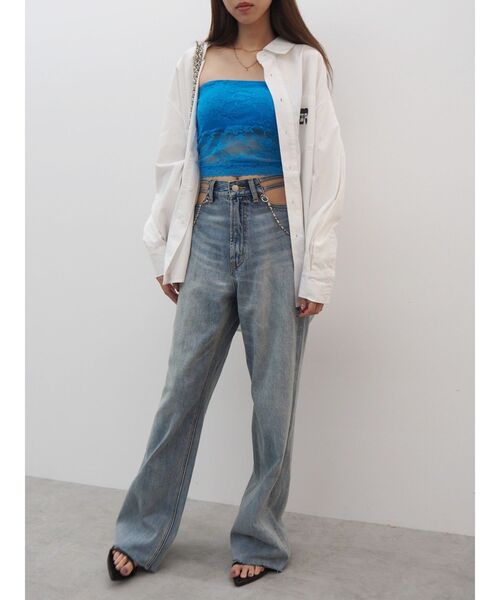 EVRIS（エヴリス）の「ワンポイントオーバーシャツ（シャツ/ブラウス・レディース・ホワイト/ピンク/その他1・FREE）」の20枚目の写真