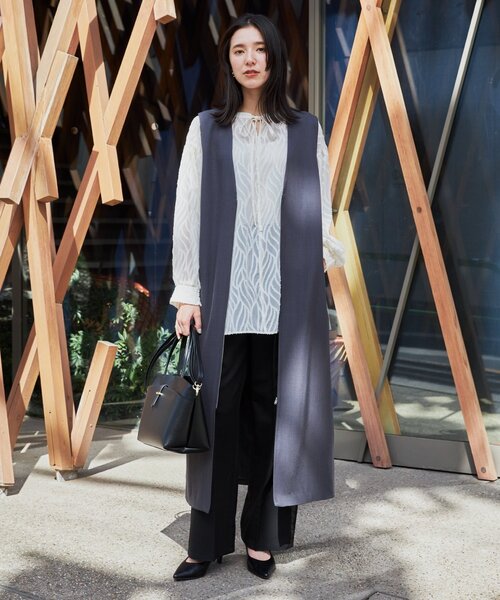 THE SHOP TK （ザ ショップ ティーケー ）の「◆【ワンピースにジレにスタイル変化】フロントZIPジャスカ/洗える（ワンピース・レディース・スミクロ/ブラウン系その他/ブラック系1・12/13）」の10枚目の写真