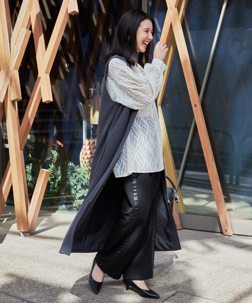 THE SHOP TK （ザ ショップ ティーケー ）の「◆【ワンピースにジレにスタイル変化】フロントZIPジャスカ/洗える（ワンピース・レディース・スミクロ/ブラウン系その他/ブラック系1・12/13）」の11枚目の写真