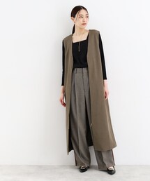 ◆【ワンピースにジレにスタイル変化】フロントZIPジャスカ/洗える