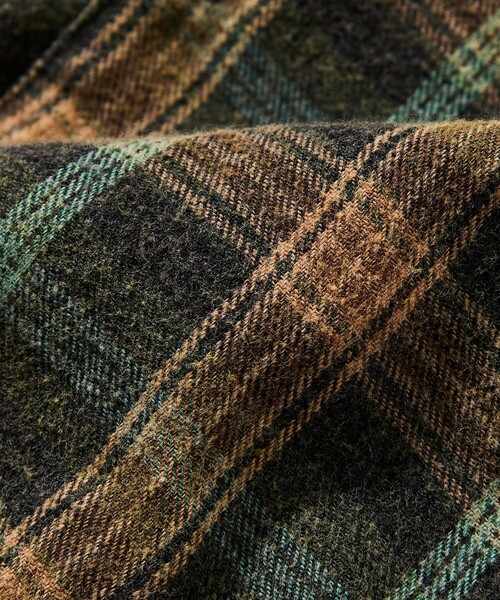 FREAK'S STORE（フリークスストア）の「ブリーチ加工 オープンカラー チェック シャツ ロングスリーブ/リラックスフィット/オンブレチェック/タータンチェック（シャツ/ブラウス・メンズ・ホワイト系/グリーン系/サックスブルー系/レッド系・MEDIUM/LARGE）」の14枚目の写真