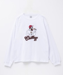 髭おじさんサガラ刺繍L/S Tee
