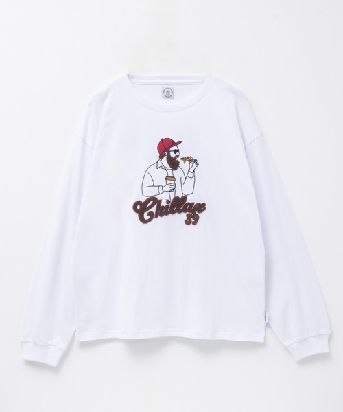 髭おじさんサガラ刺繍L/S Tee（Tシャツ/カットソー）｜Mac-House