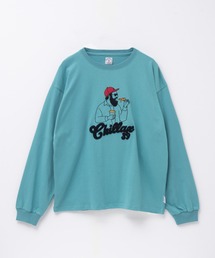 髭おじさんサガラ刺繍L/S Tee