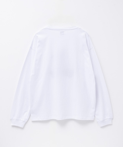 Mac-House(マックハウス)の「髭おじさんサガラ刺繍L/S Tee(Tシャツ/カットソー・メンズ・チャコールグレー/ホワイト系2/ホワイト系1/ターコイズブルー・L/M)」の5枚目の写真