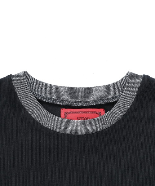 somari imagination（ソマリ イマジネーション）の「『袖口チュールリブカットソー』（Tシャツ/カットソー・レディース・アイボリー/ブラック・2/1）」の9枚目の写真