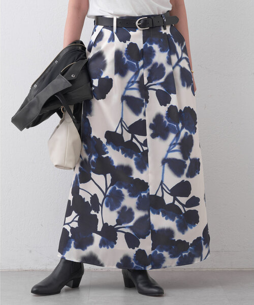 HERITANOVUM（ヘリテノーム）の「【HERITANOVUM】プリントスカート（スカート・レディース・ホワイト・FREE）」の3枚目の写真