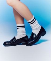 Lady worker（レディワーカー）の「通学におすすめ☆生活防水仕様のクッションやわらかジブンローファー（ローファー）」