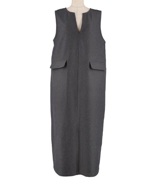 coca（coca）（コカ）の「ウーリッシュツイル ジャンパースカート（ジャンパースカート・レディース・ブラック/チャコール・M/L）」の20枚目の写真